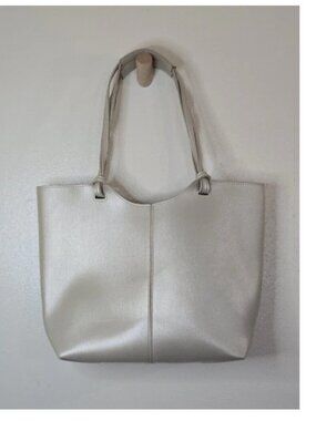 Neiman Marcus Champagne Gold Metallic Tote